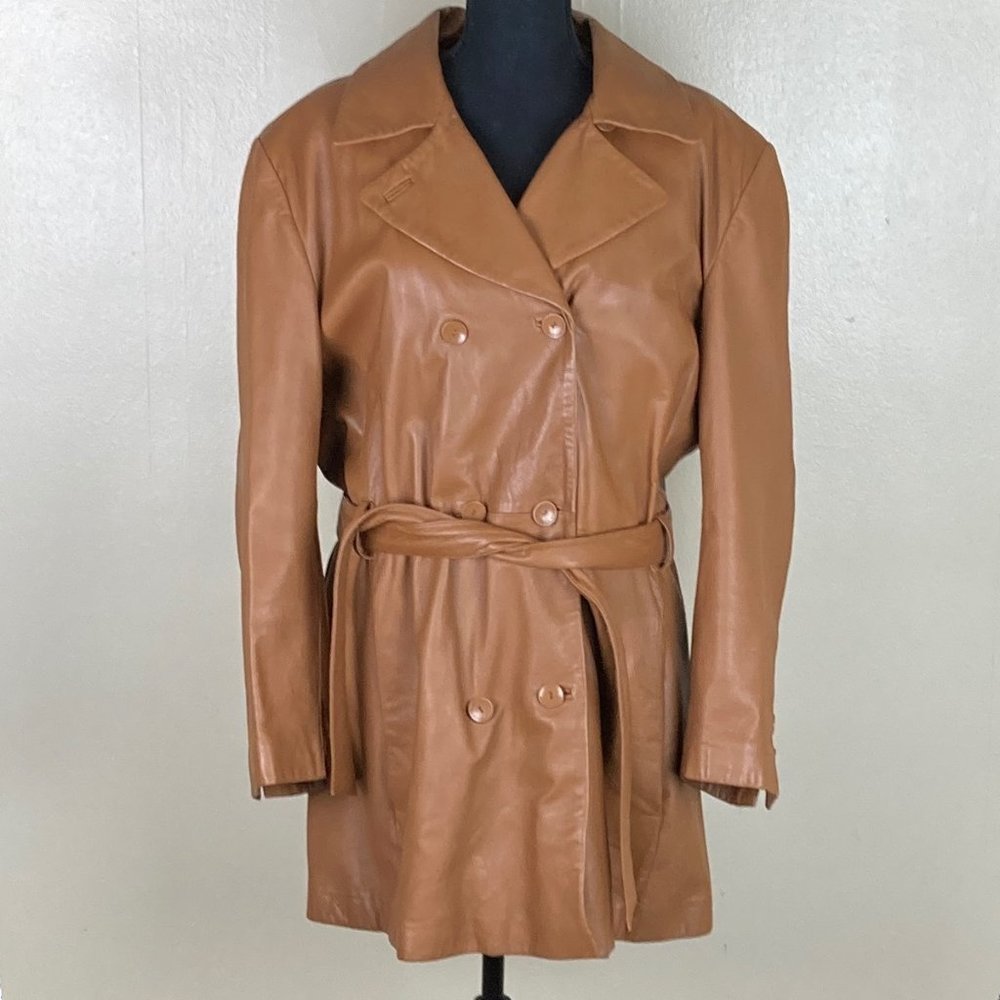 Pelle Studio Caramel Colored Leather Jacket SZ XL
